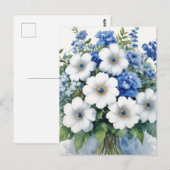 Blume Elegantes Wasser Postkarte (Vorne/Hinten)