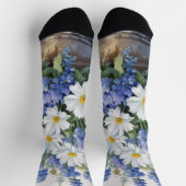 Blume Elegantes Wasser Socken (Oben)