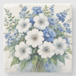 Blume Elegantes Wasser Steinuntersetzer