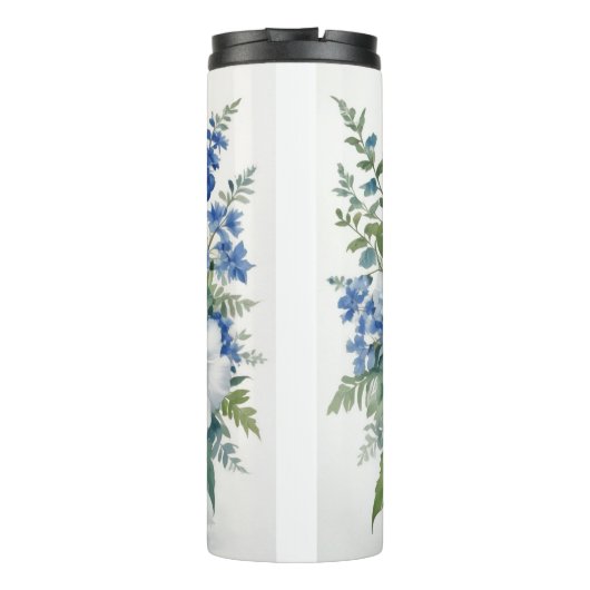 Blume Elegantes Wasser Thermosbecher (Rückseite)