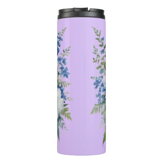 Blume Elegantes Wasser Thermosbecher (Rückseite)