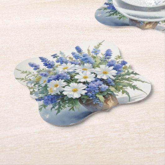 Blume Elegantes Wasser Untersetzer (angewinkelt)