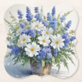 Blume Elegantes Wasser Untersetzer (Vorderseite)