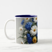 Blume Elegantes Wasser Zweifarbige Tasse (Links)