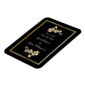 Blume-Element mit Goldgrenzen Magnet (Linke Seite)