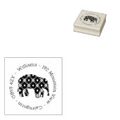 Blume Elephant Address Rubber Briefmarke Gummistempel (Stempel)