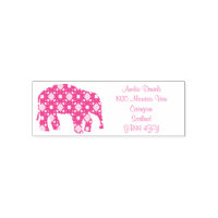Blume Elephant Address Self-Inking Briefmarke