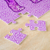 Blume Elephant Amethyst Lila Puzzle (Seite)