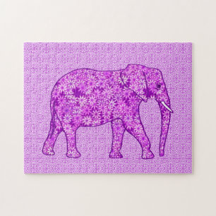 Blume Elephant Amethyst Lila Puzzle