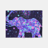 Blume Elephant Baby Fleece Blanket (Vorderseite (Horizontal))