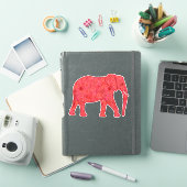 Blume Elephant, Deep Red and Coral Aufkleber (iPad Hülle)