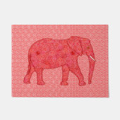 Blume Elephant, Deep Red and Coral Fußmatte (Vorderseite)