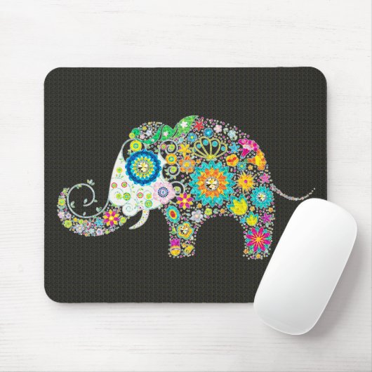 Blume Elephant - Horizontale Diamantstifte Mousepad (Mit Mouse)