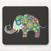 Blume Elephant - Horizontale Diamantstifte Mousepad (Vorne)