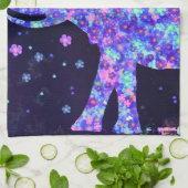 Blume Elephant Küchentuch (Gefaltet)