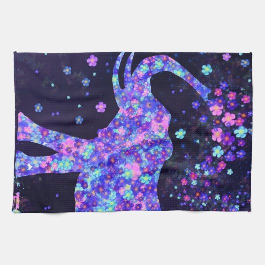 Blume Elephant Küchentuch (Horizontal)