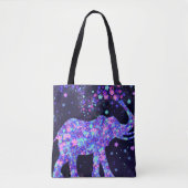 Blume Elephant Tote Beutel Spring Joy Tasche (Vorderseite)