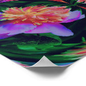 Blume Energie Abstrakt Art Poster (Ecke)