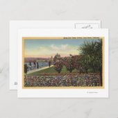 Blume entlang der East Ocean Avenue Postkarte (Vorne/Hinten)