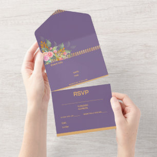 Blume EREIGNIS INVITATION anpassbar All In One Einladung