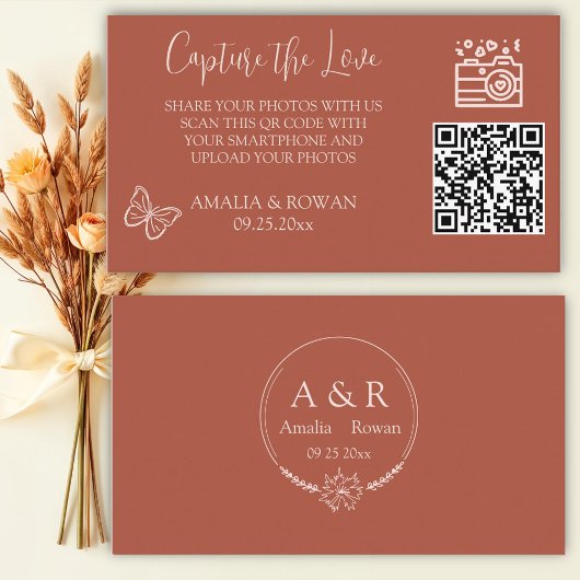 Blume erfassen die Liebe Begleitkarte