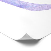 Blume Erster Geburtstag Meilenstein Geburtstag Poster (Ecke)