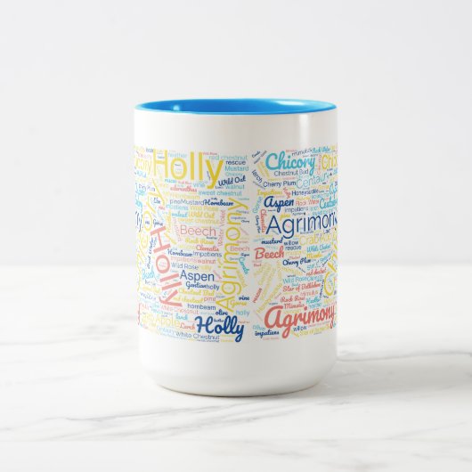 Blume Essence ist ein perfektes Geschenk Zweifarbige Tasse (Mittel)