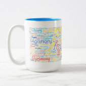 Blume Essence ist ein perfektes Geschenk Zweifarbige Tasse (Links)