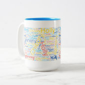 Blume Essence ist ein perfektes Geschenk Zweifarbige Tasse (Vorderseite Links)