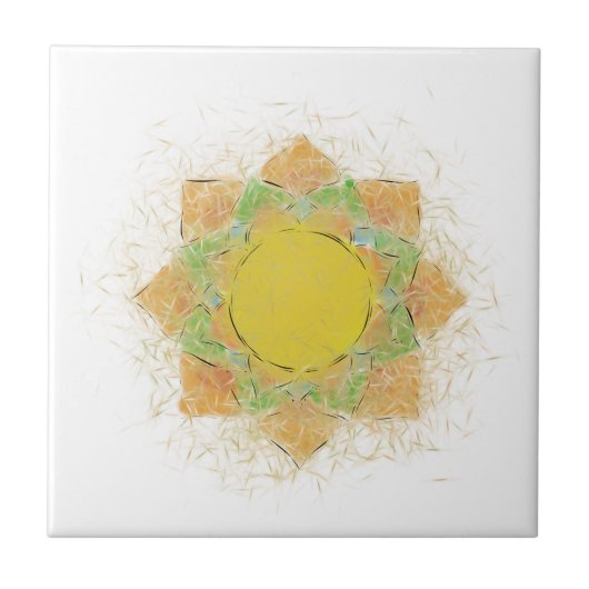 Blume Ethereal Fliese (Vorderseite)