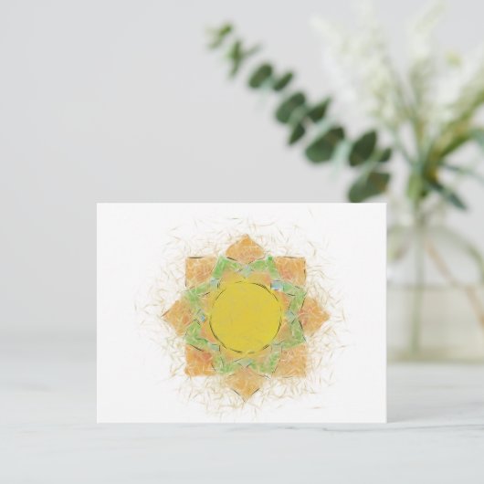 Blume Ethereal Postkarte (Stehend Vorderseite)