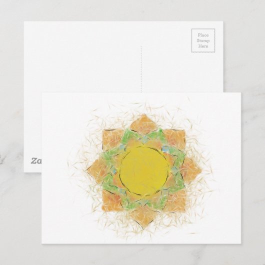 Blume Ethereal Postkarte (Vorne/Hinten)