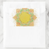 Blume Ethereal Rechteckiger Aufkleber (Tasche)