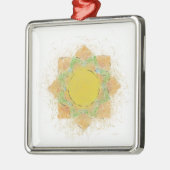 Blume Ethereal Silbernes Ornament (Links)