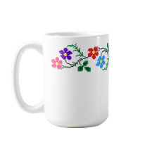Blume Ethnische Stickerei Tasse