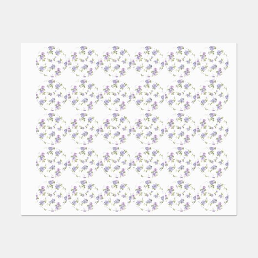 Blume Etiketten (Blatt)
