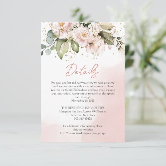 Blume Eukalyptus - Details Begleitkarte (Stehend Vorderseite)