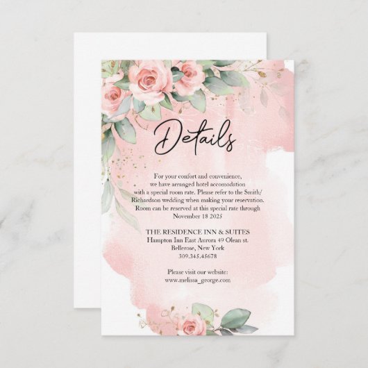 Blume Eukalyptus-Goldmedaille Begleitkarte (Vorne/Hinten)