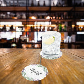 Blume-Eukalyptus-Grünname Untersetzer