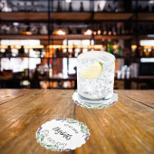 Blume Eukalyptus-Grünpflanzen Untersetzer