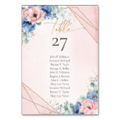 Blume Eukalyptus Tischnummer (Rückseite)