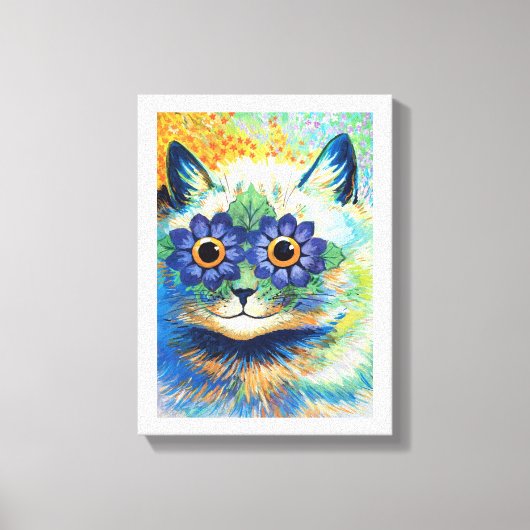 Blume Eyes Cat, Louis Wain Leinwanddruck (Vorderseite)