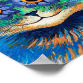 Blume Eyes Cat, Louis Wain Poster (Ecke)
