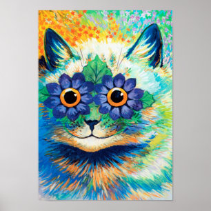 Blume Eyes Cat, Louis Wain Poster