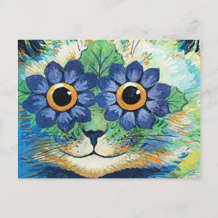 Blume Eyes Cat von Louis Wain Postkarte