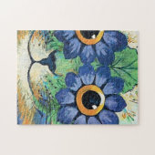 Blume Eyes Cat von Louis Wain Puzzle (Horizontal)