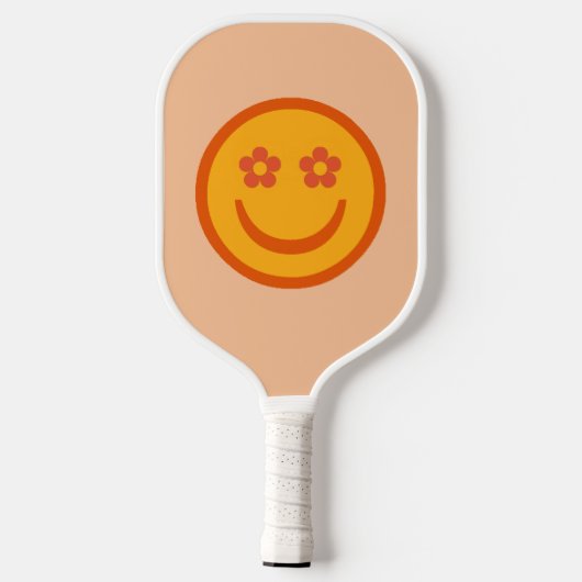 Blume Eyes Happy Face Pickleball Paddle (Rückseite)