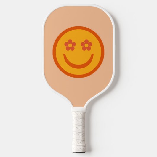 Blume Eyes Happy Face Pickleball Paddle (Vorderseite)