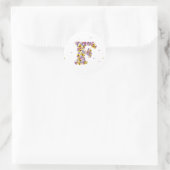 BLUME F RUNDER AUFKLEBER (Tasche)