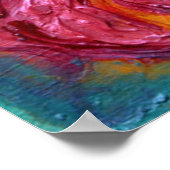 BLUME FAIRE AUF DER PINK IRIS Fantasy Poster (Ecke)